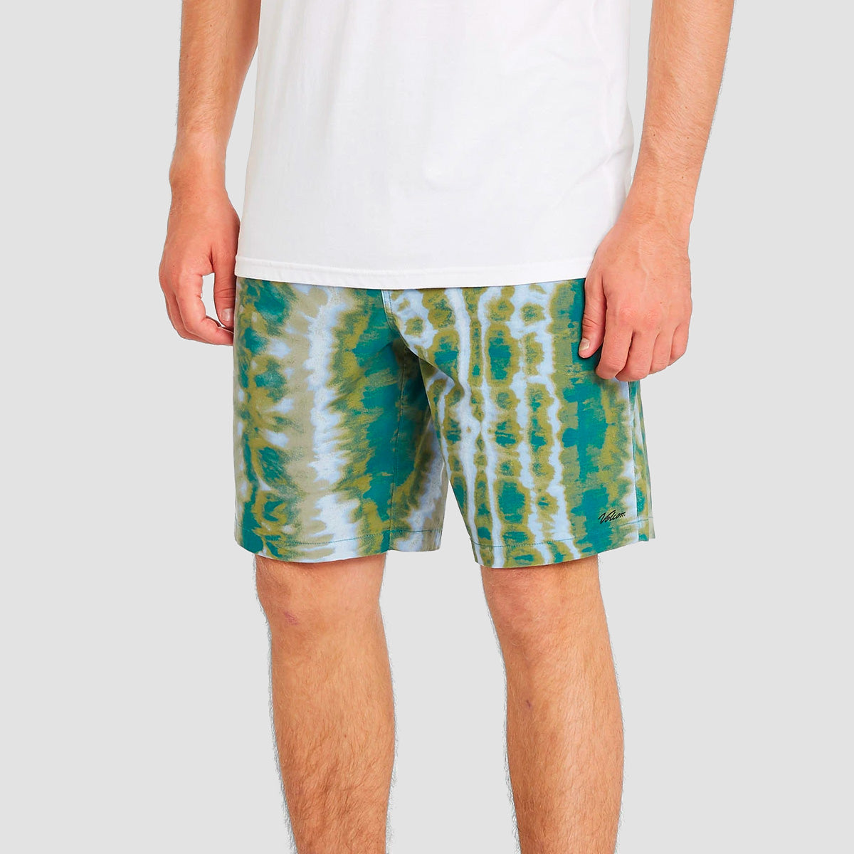 volcom green shorts