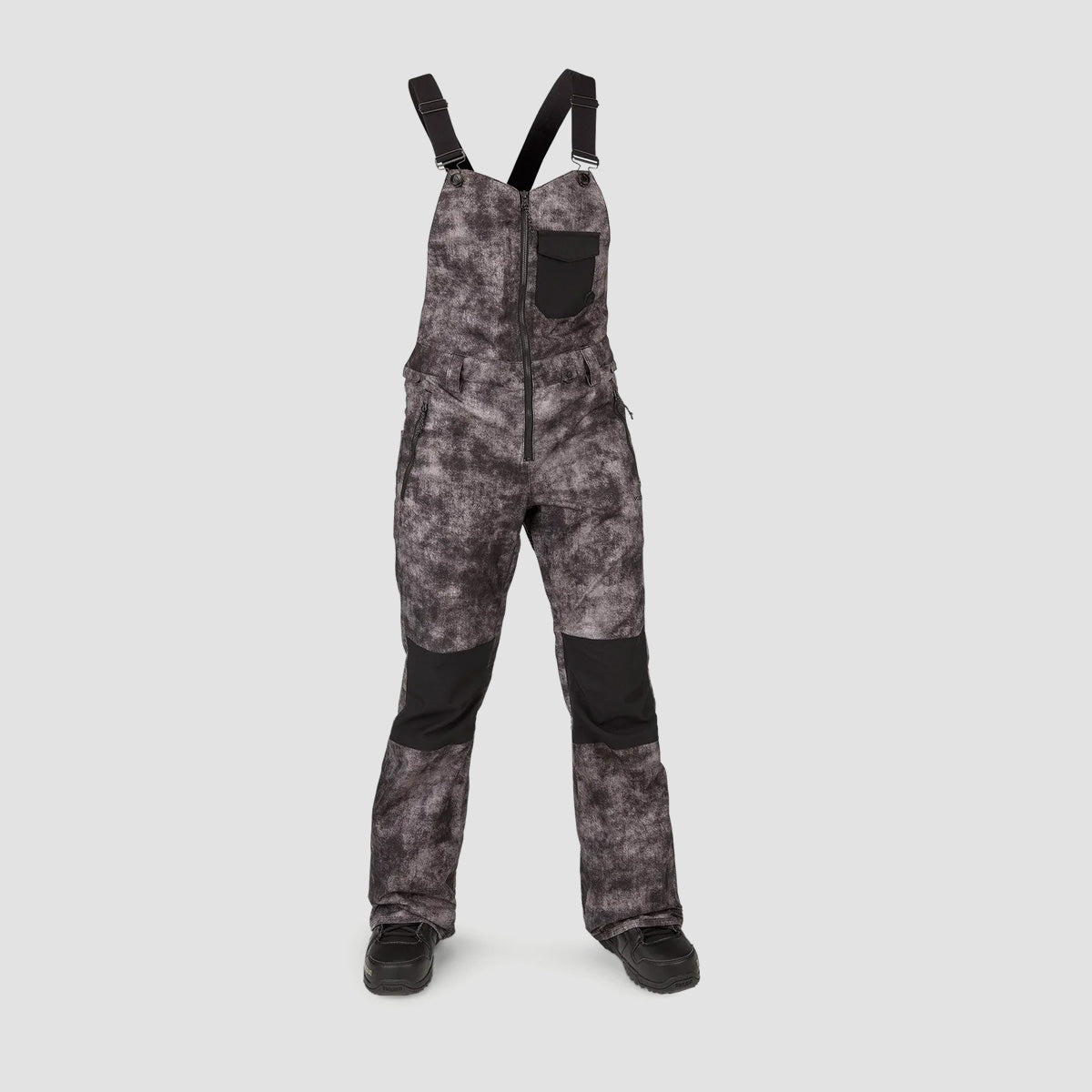 Volcom Swift Snow Bib Overalls Acid Black - Womens