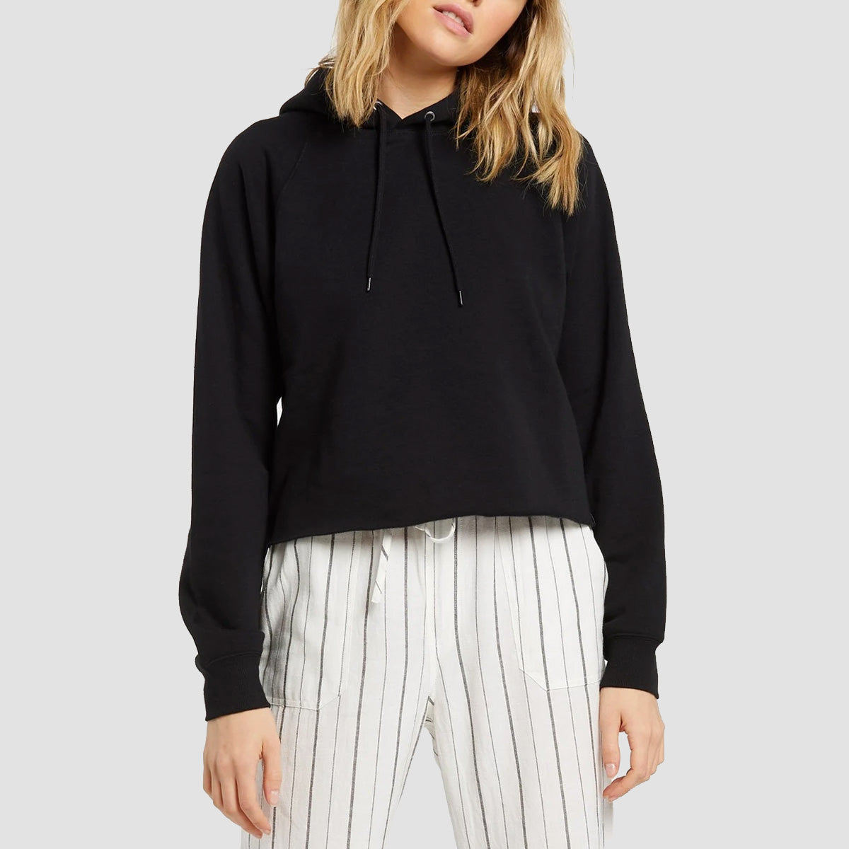 Volcom Truly Stoked Pullover Hoodie Black - Womens