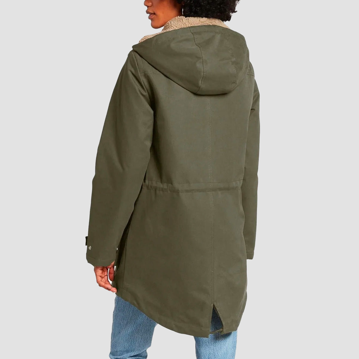 Volcom Walk On By 5K Parka Jacket Army Green Combo - Womens