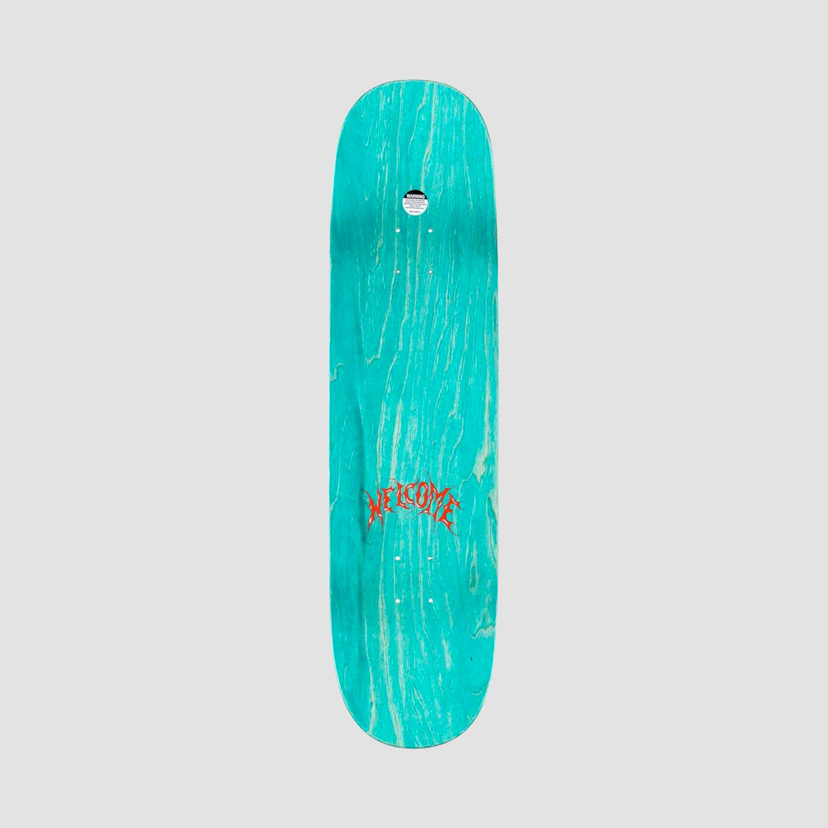 Welcome Angel on Enera Ryan Townley Pro Skateboard Deck Light Teal/Gold Foil - 8.6"