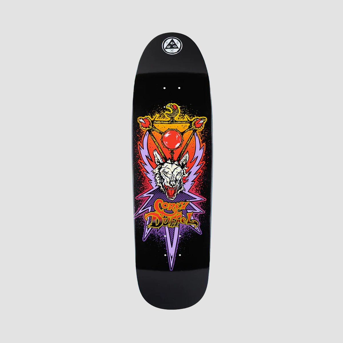 Welcome Corey Duffel Guest Board on Blixa Skateboard Deck Black - 9.25"