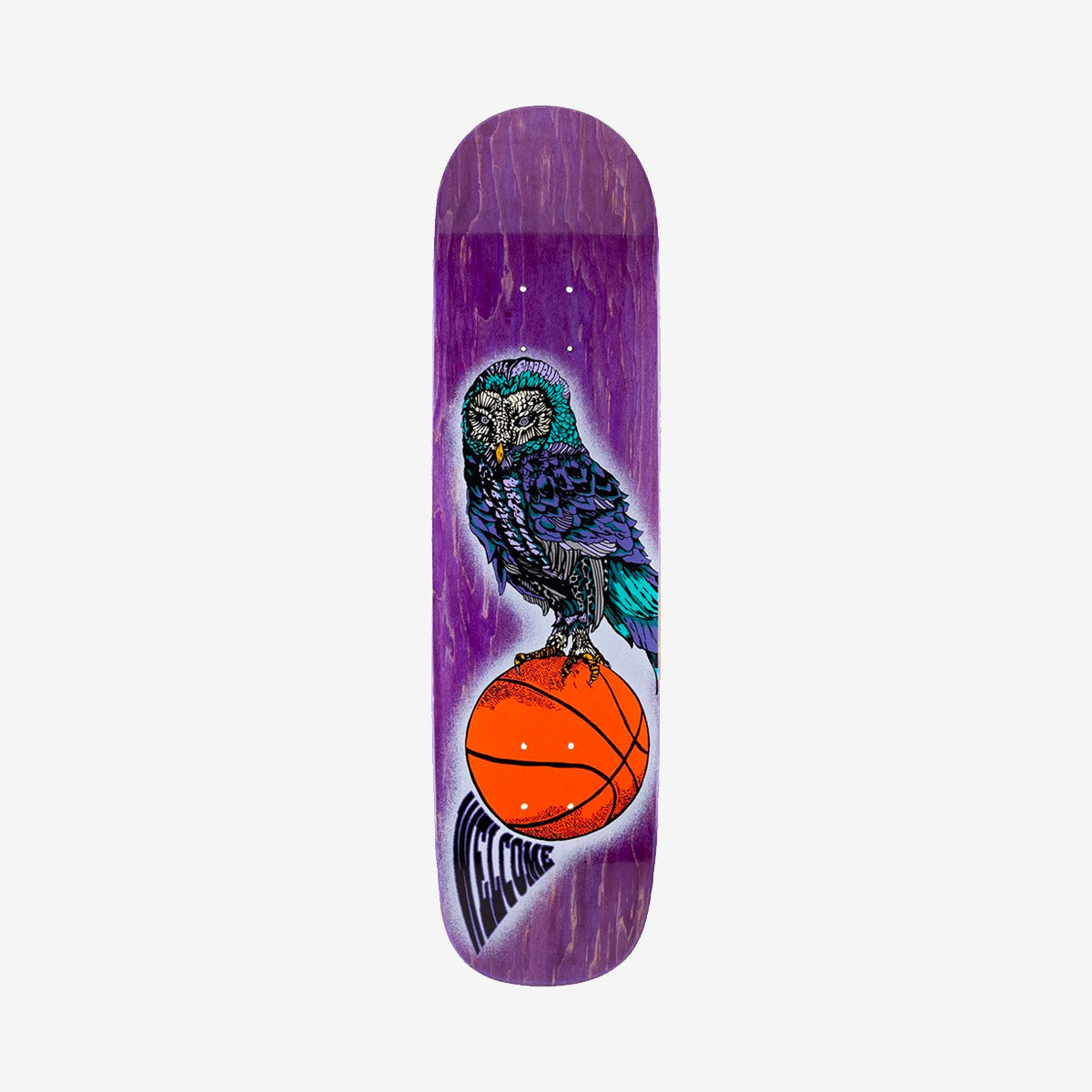 Welcome Hooter Shooter on Bunyip Skateboard Deck Various Stains - 8"
