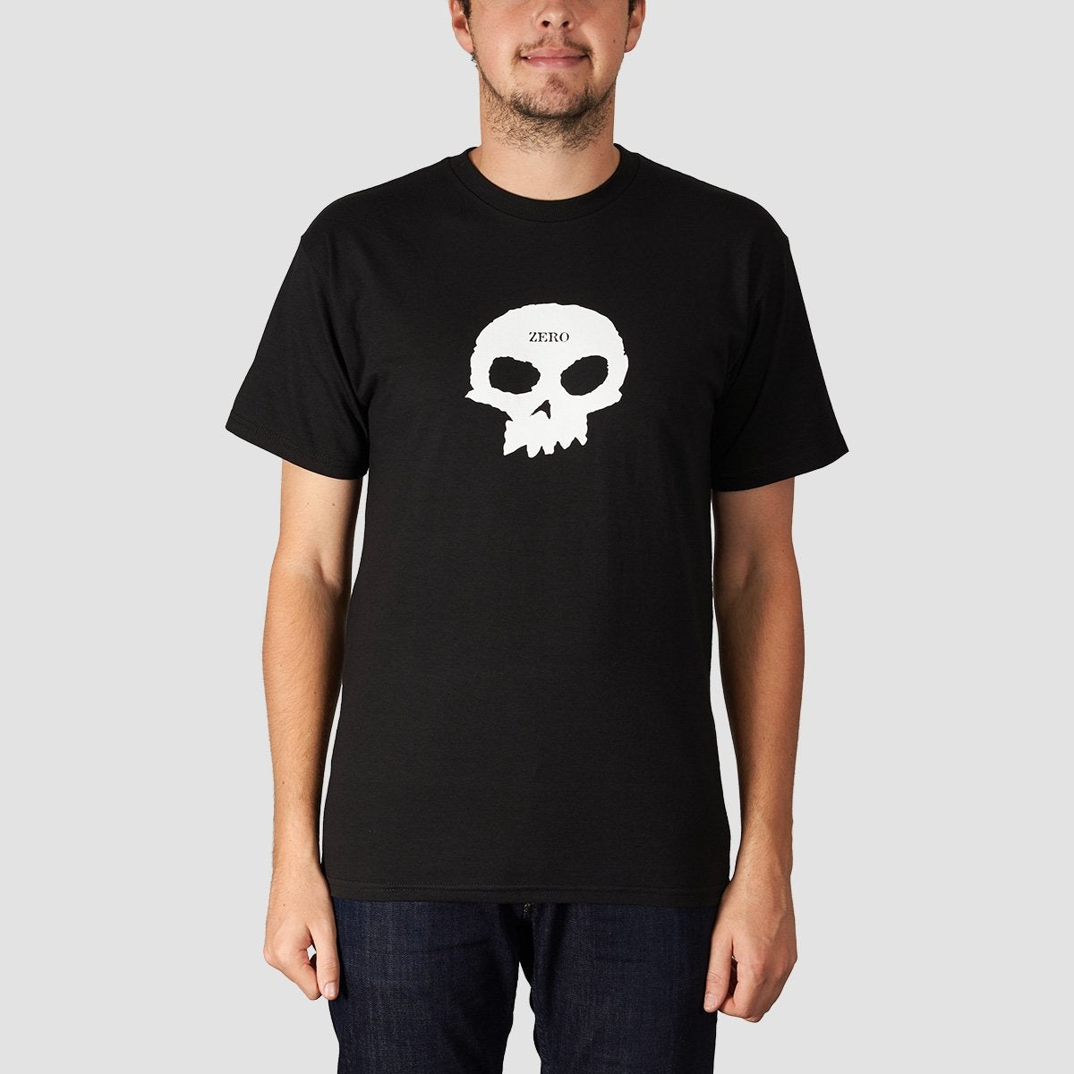 Zero Single Skull Tee Black - Clothing