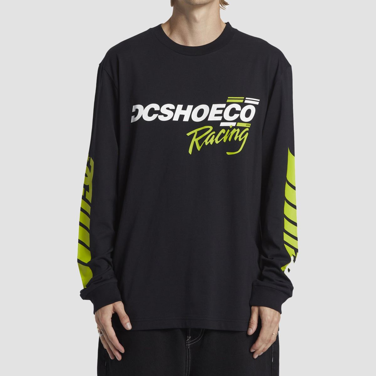 DC Shoe Co Racing Longsleeve T-Shirt Black