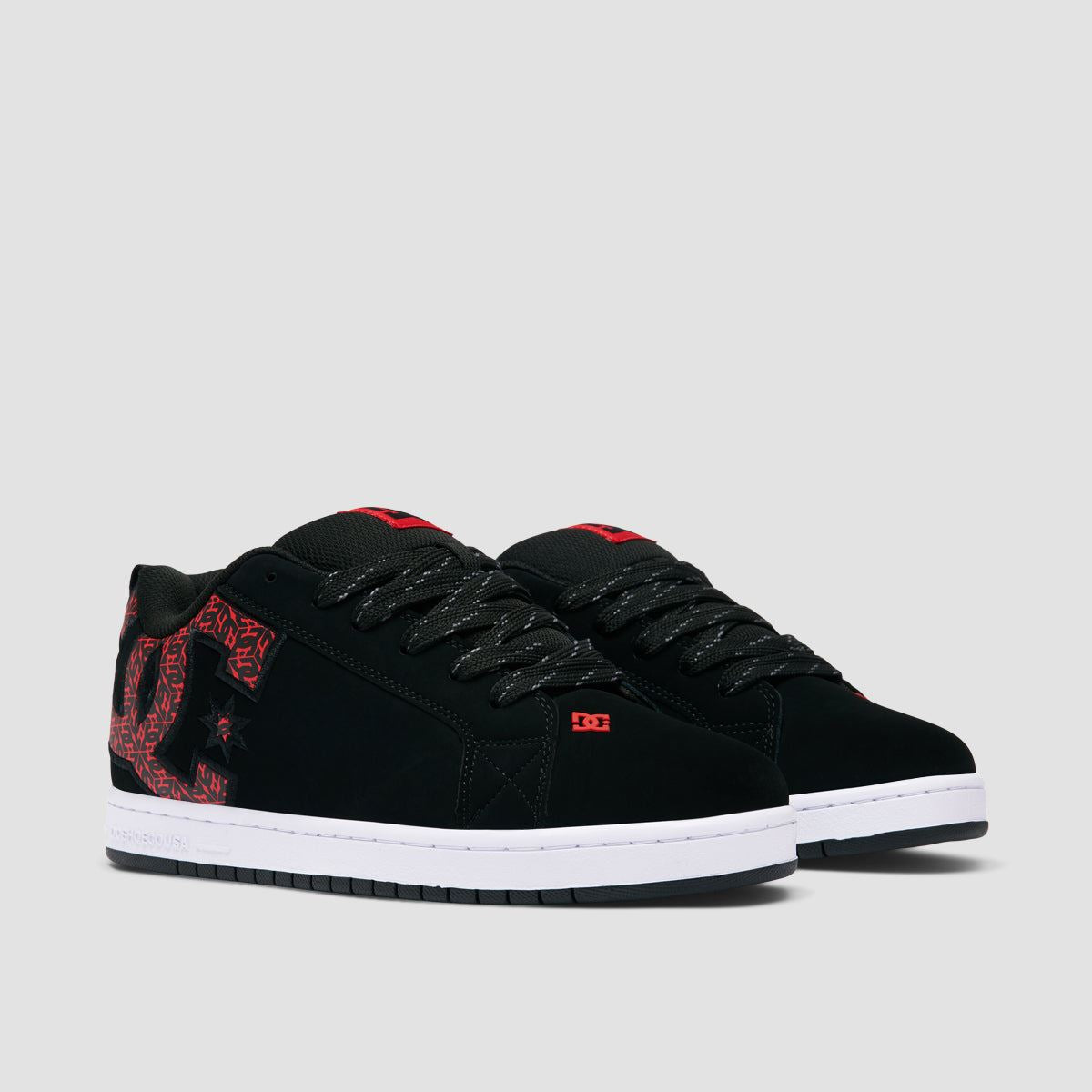 DC Court Graffik Shoes - Black/White/Red