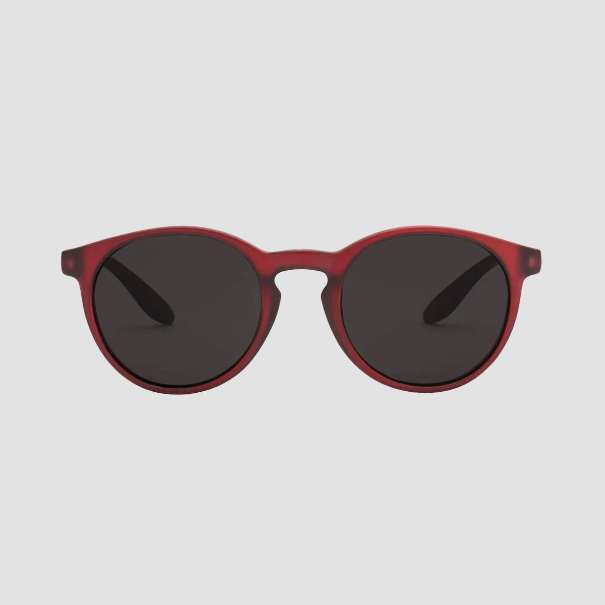 Volcom Subject Sunglasses Matte Trans Pomagranate/Grey - Unisex