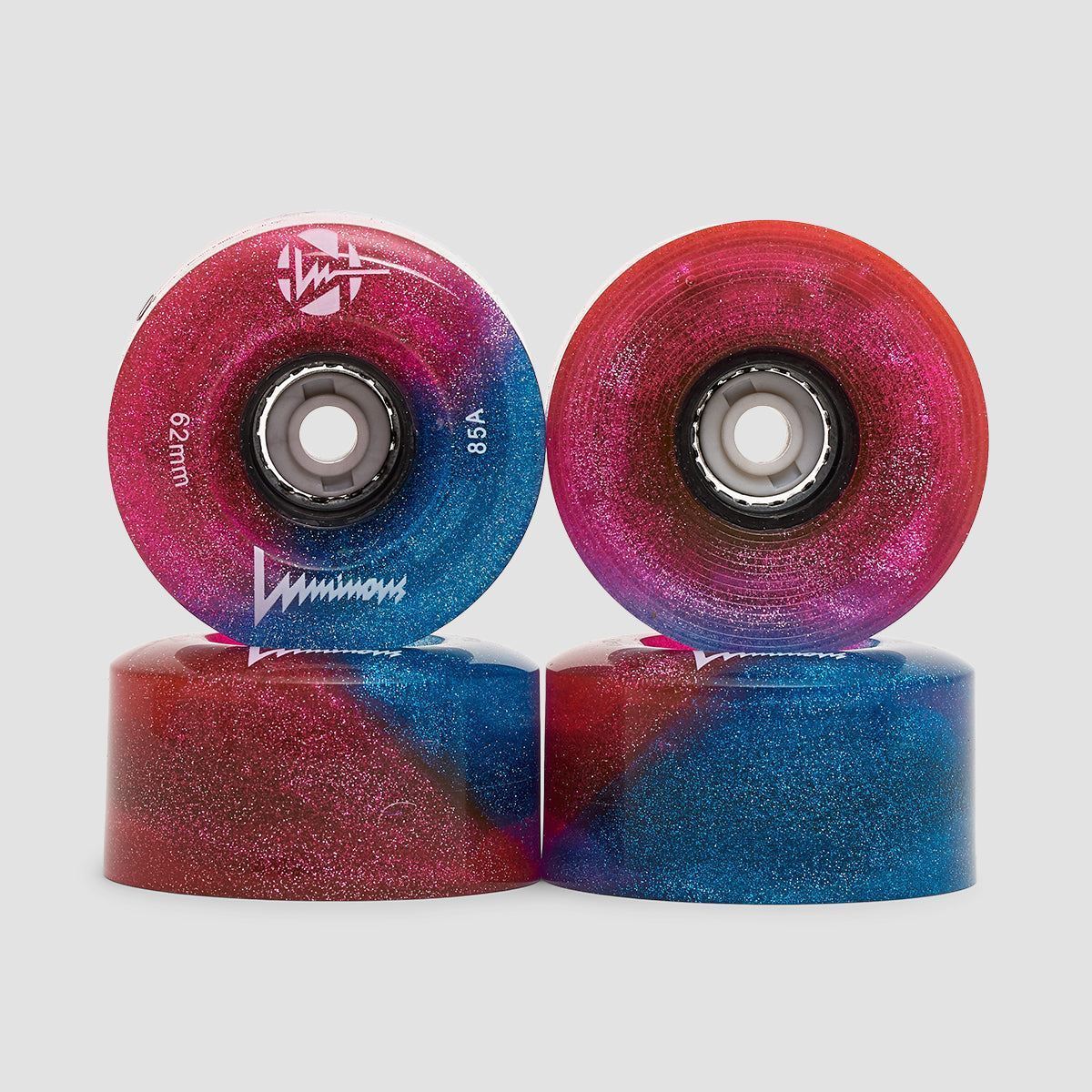 Luminous LED Quad 85a Wheels x4 Galaxy 62mm