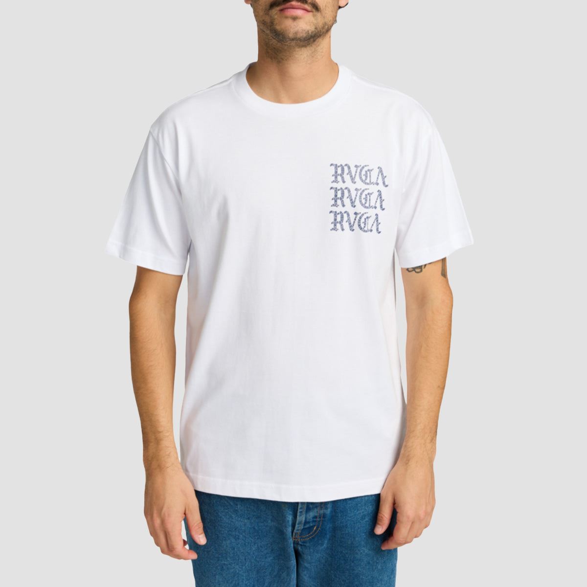 RVCA Iron On T-Shirt White