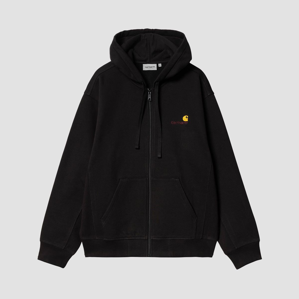 Carhartt WIP American Script Zip Hoodie Black