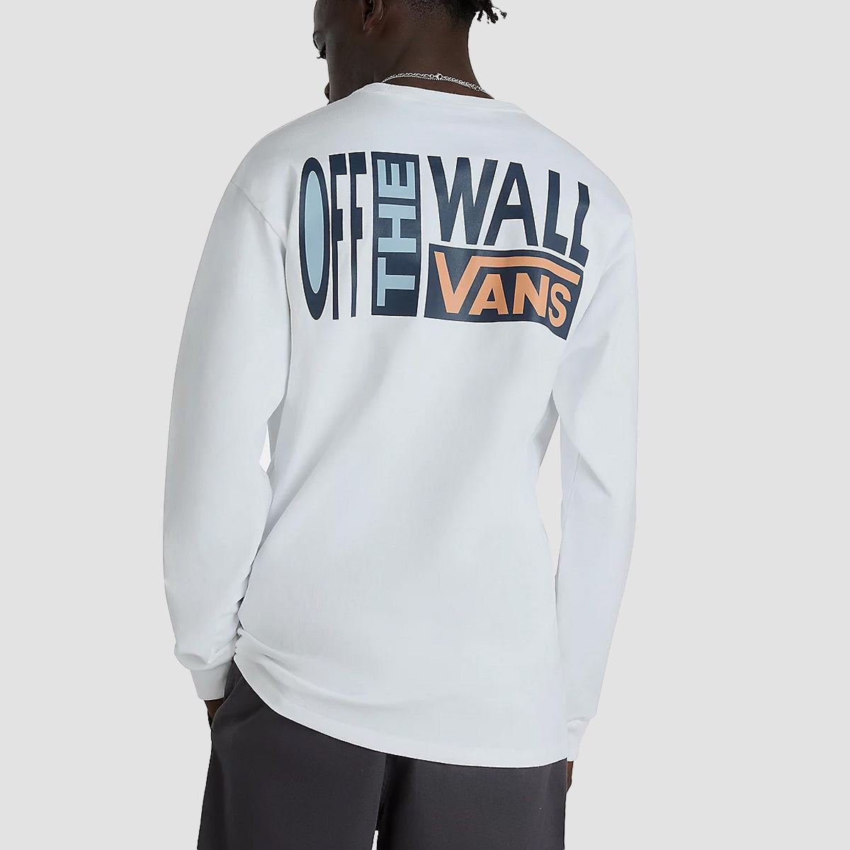 Vans Off The Wall II Logo Longsleeve T-Shirt White