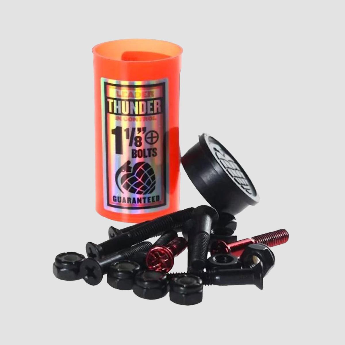 Thunder Phillips Truck Bolts Black/Red 1.125 Inch
