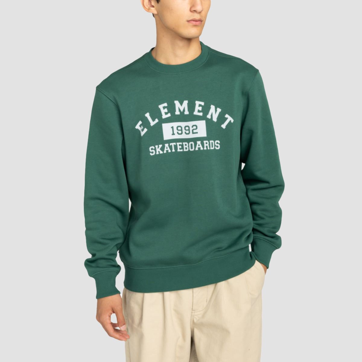 Element Home Team Crew Sweatshirt Dark Green