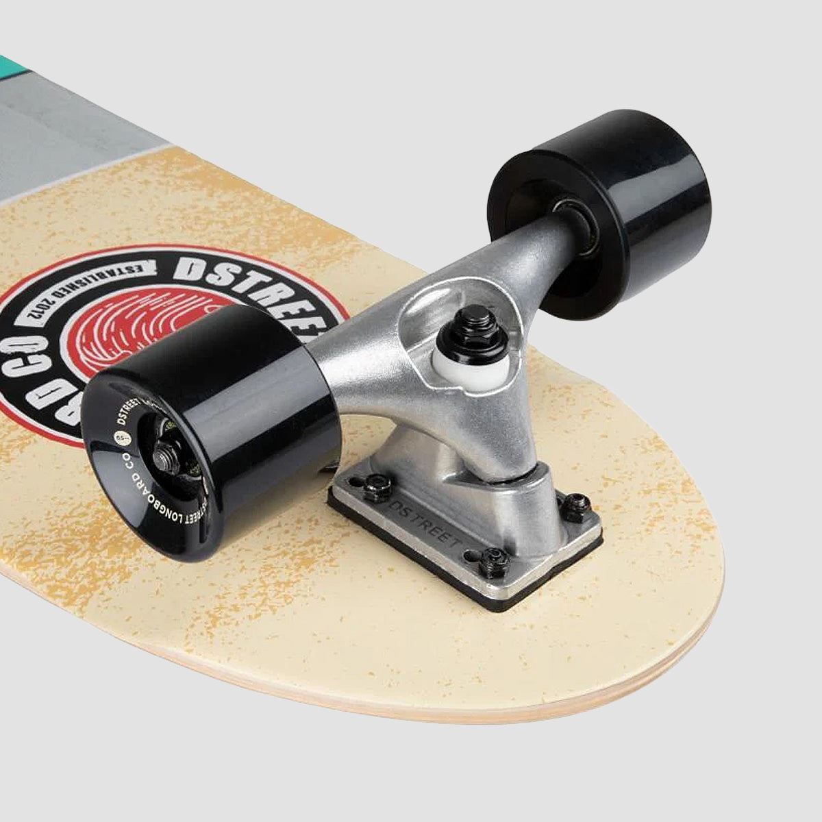 D Street Surfskate Mission Cruiser Skateboard Natural/Red - 32"