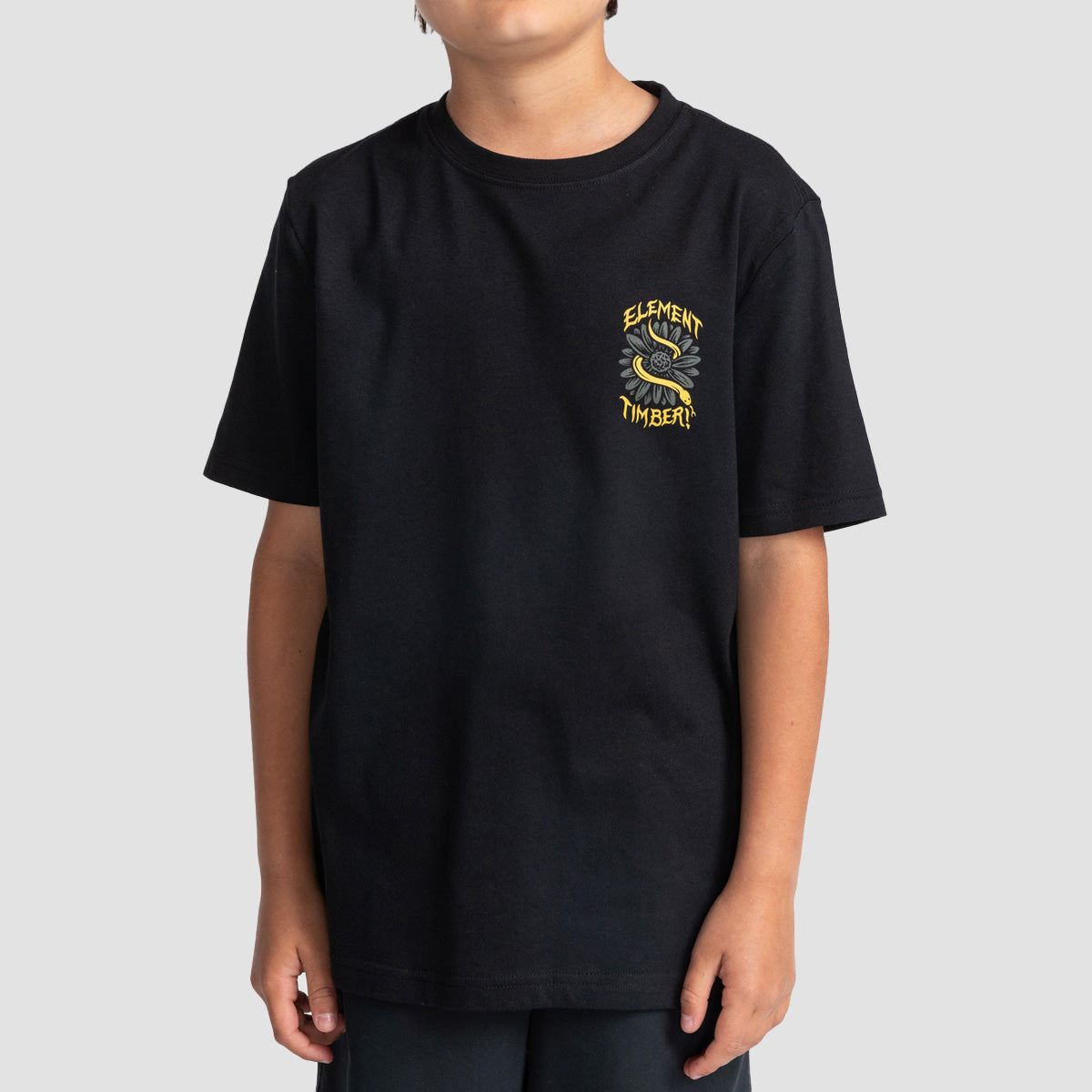 Element X Timber Covered T-Shirt Flint Black - Kids