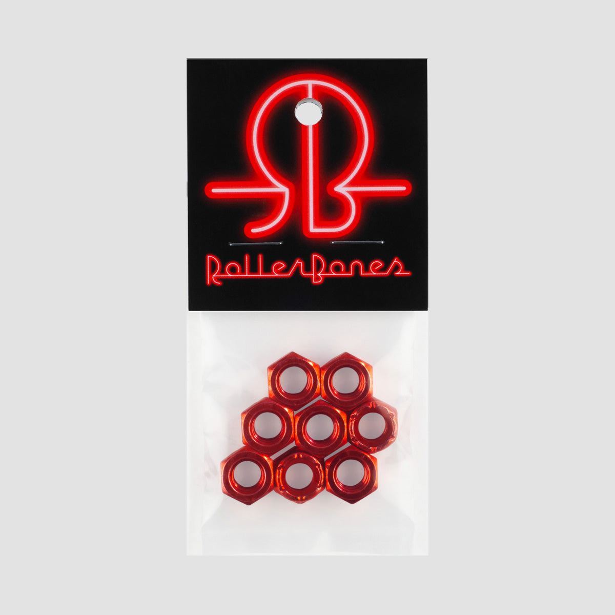 Rollerbones Axle Nuts x8 Red