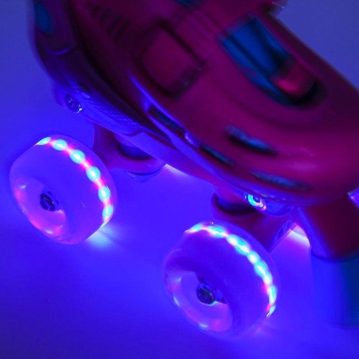 SFR Light Up Quad Wheels x4 Grey 58mm