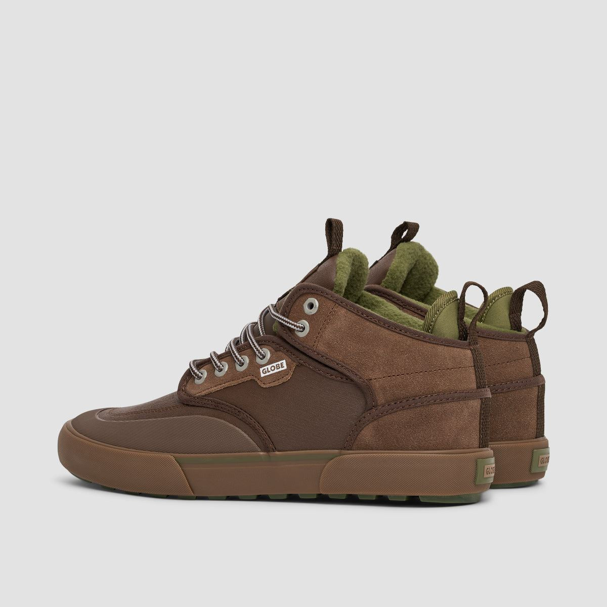 Globe Motley Mid Top Shoes - Chestnut/Olive/Summit