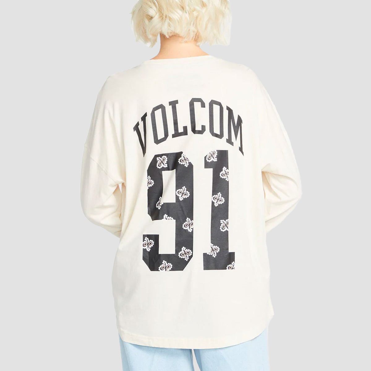 Volcom Werkin Doubles Longsleeve T-Shirt Cloud - Womens
