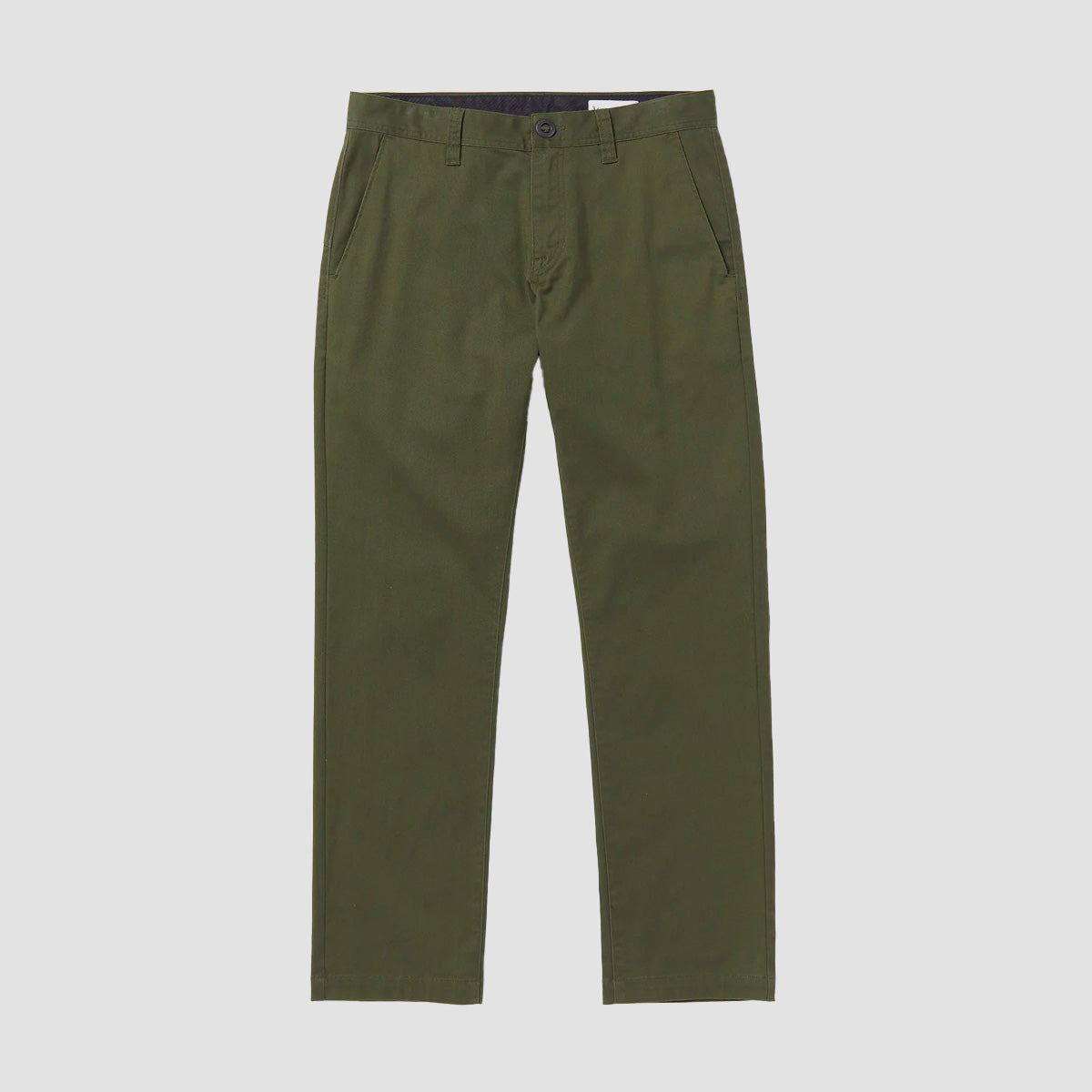 Volcom Frickin Modern Stretch Chino Pants Squadron Green