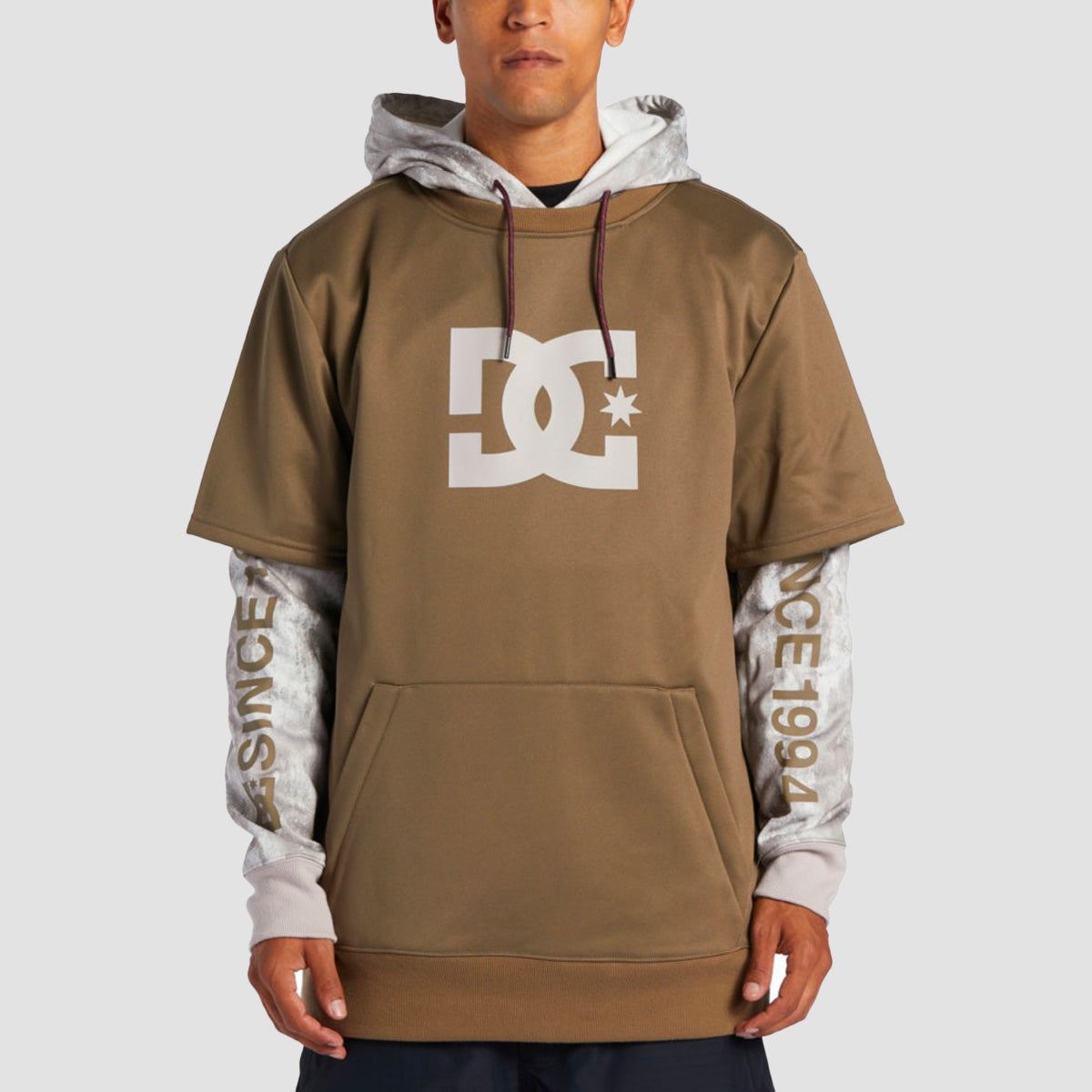 DC Dryden Snow Pullover Hoodie Sand Stone