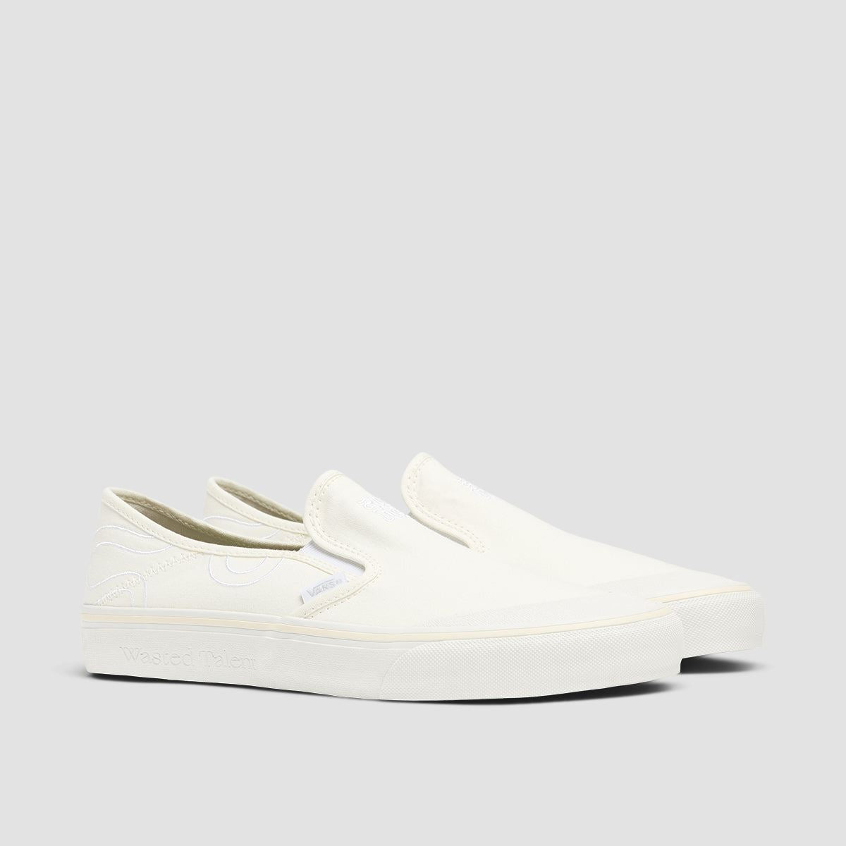Vans X Wasted Talent VR3 SF Slip-On Shoes - Blanc De Blanc
