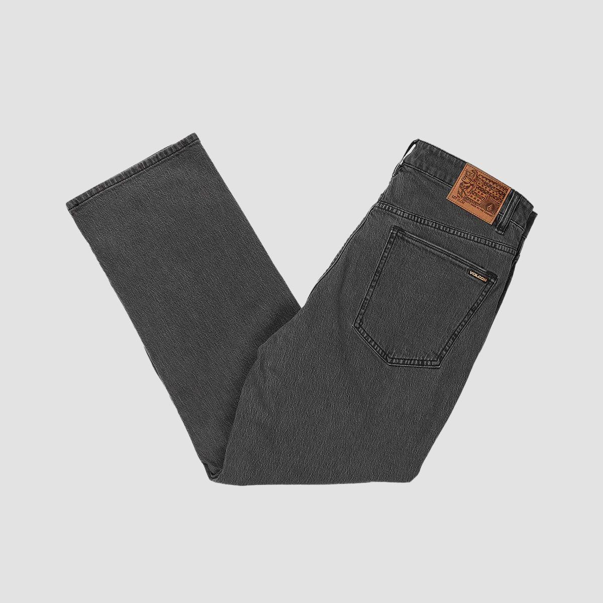 Volcom Nailer Tapered Relaxed Fit Jeans Stoney Black