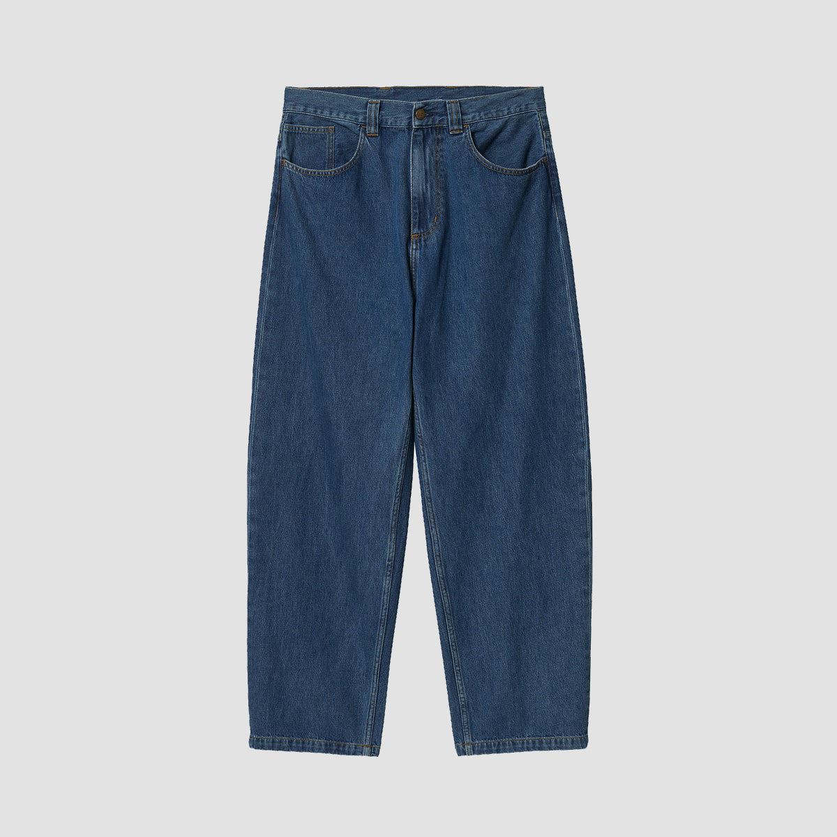 Carhartt WIP Brandon Loose Straight Fit Jeans Blue Stone Washed