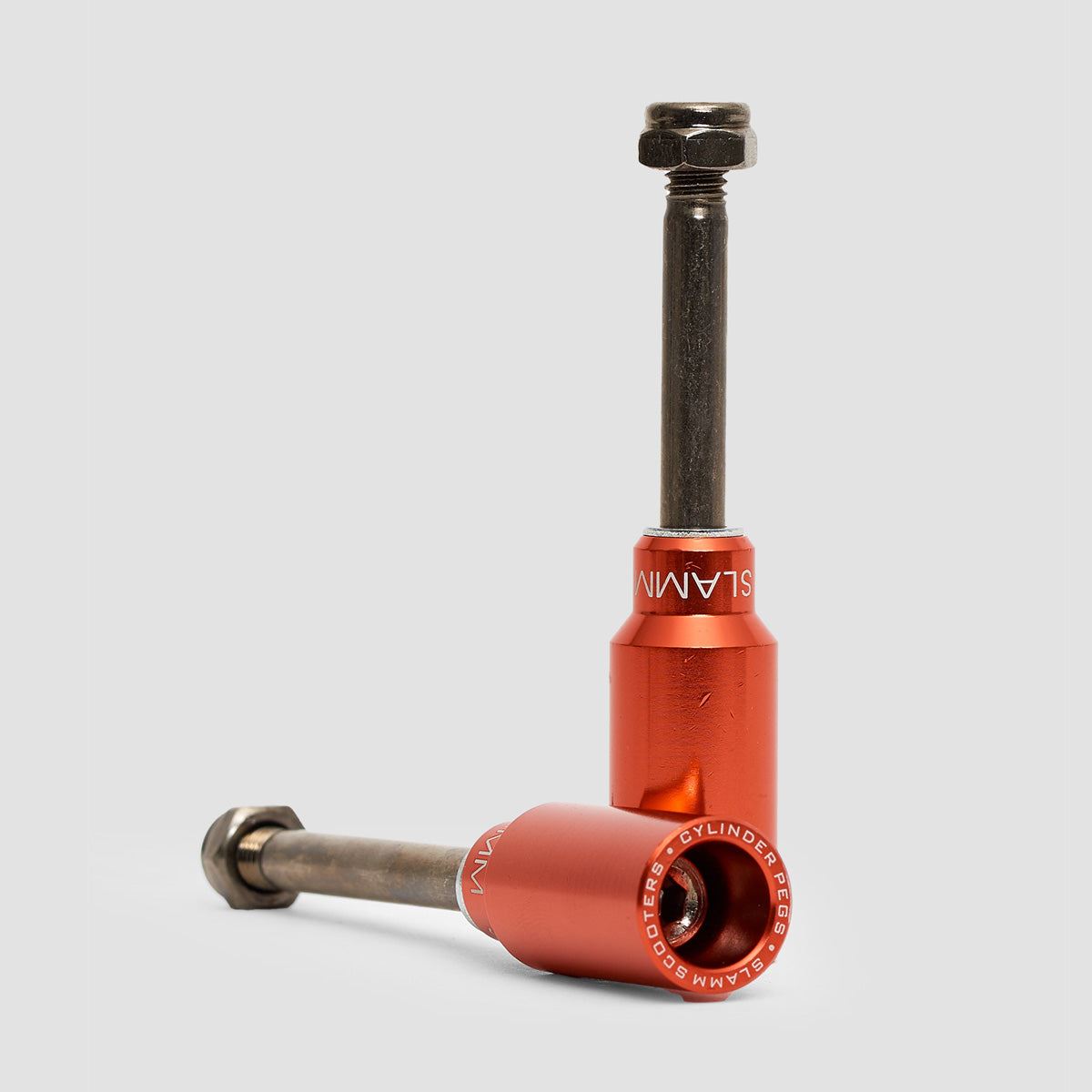 Slamm Cylinder Scooter Pegs Red
