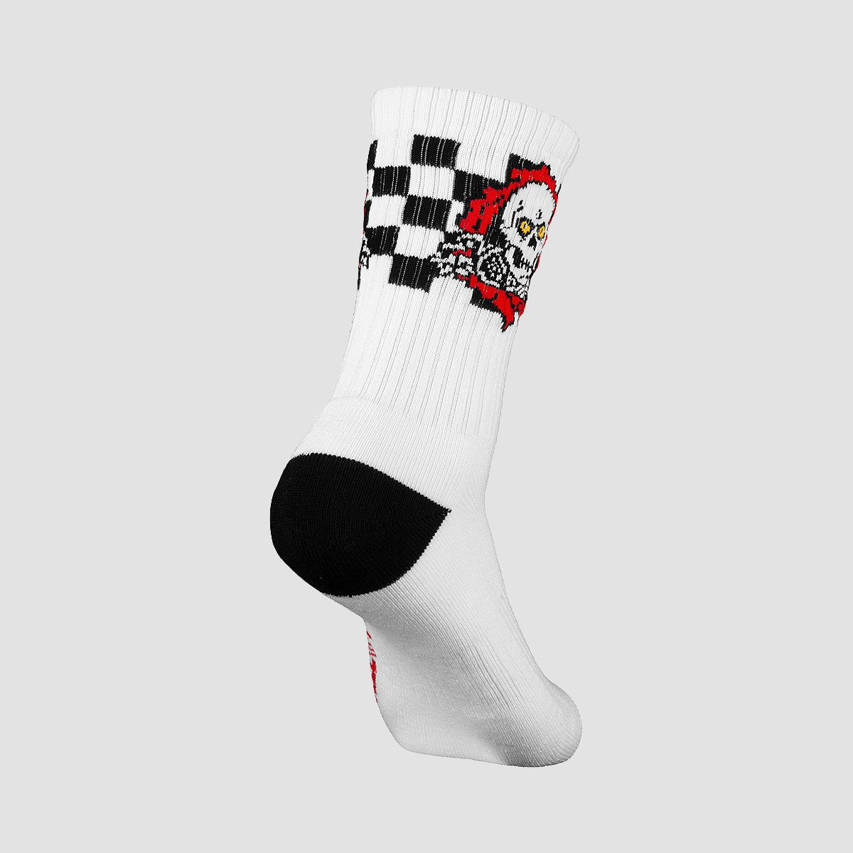 Powell Peralta Ripper Socks Checker Stripes Red/Black