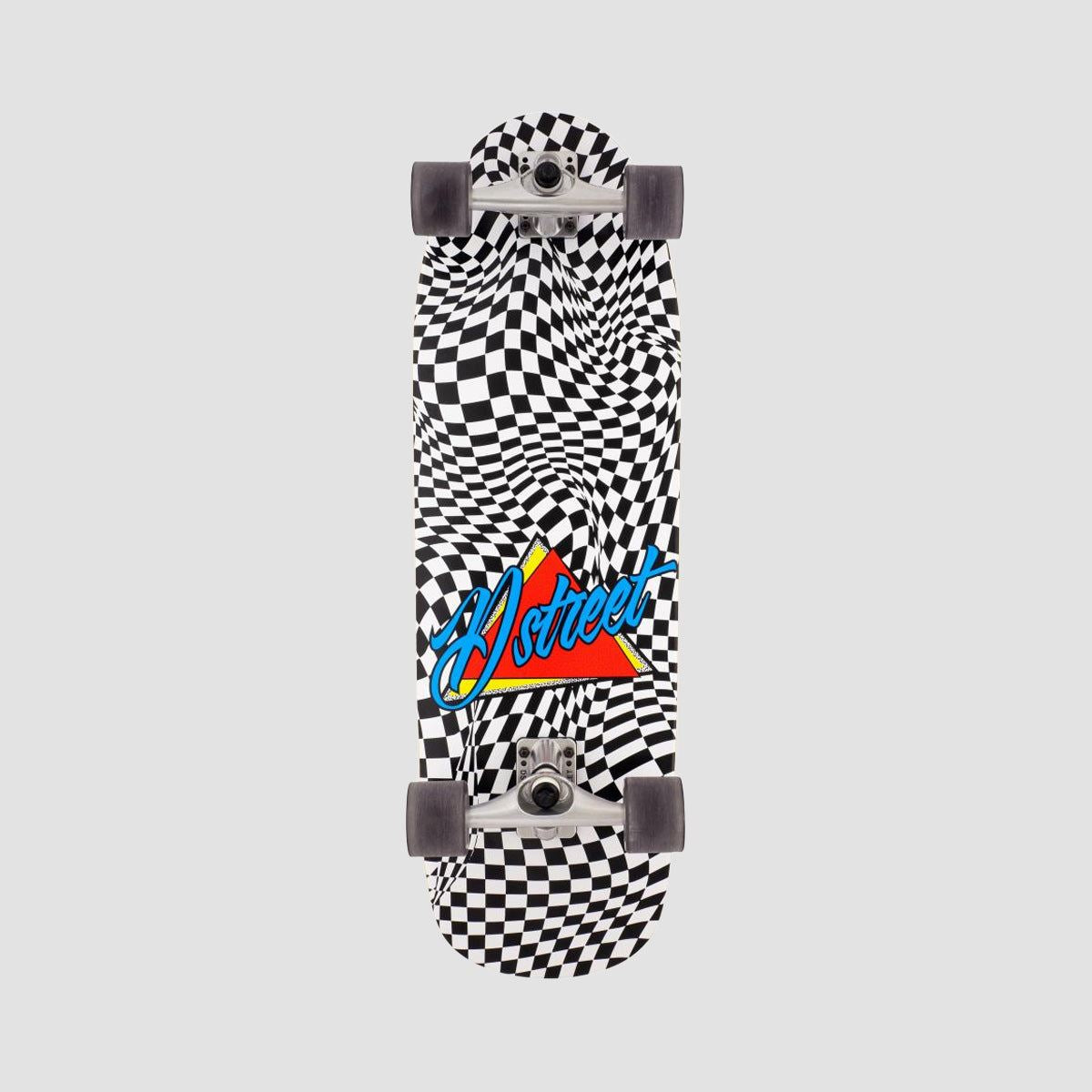 D Street Surfskate Check Warp Cruiser Skateboard - 10"