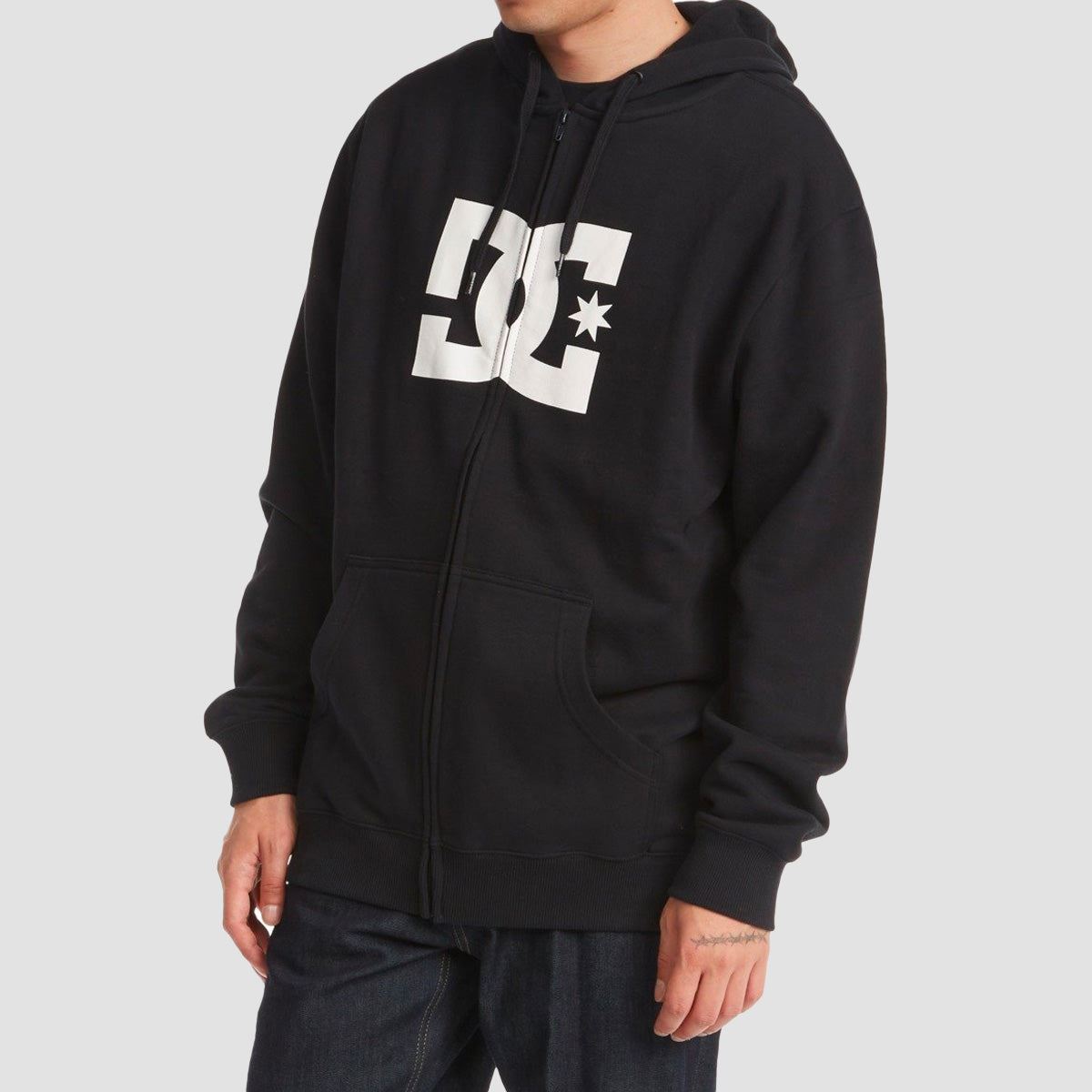 DC Star Zip Hoodie Black