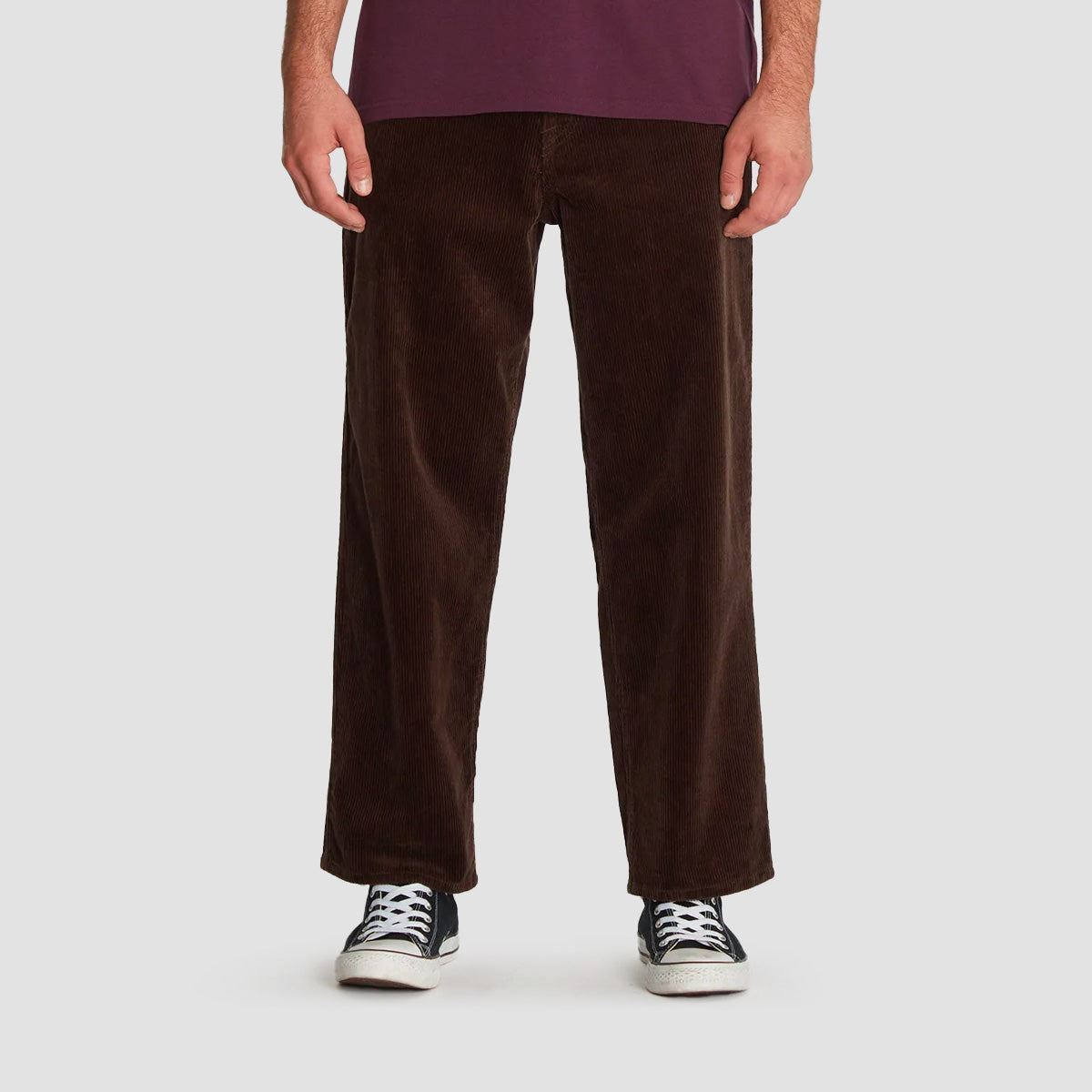 Volcom Lurking About Corduroy Pants Dark Brown