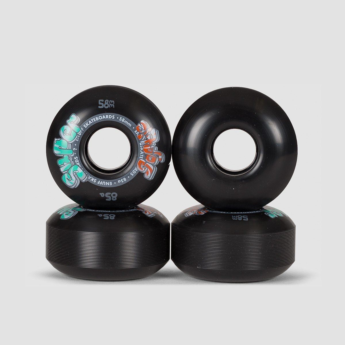 Enuff Super Softie Skateboard Wheels Black 58mm