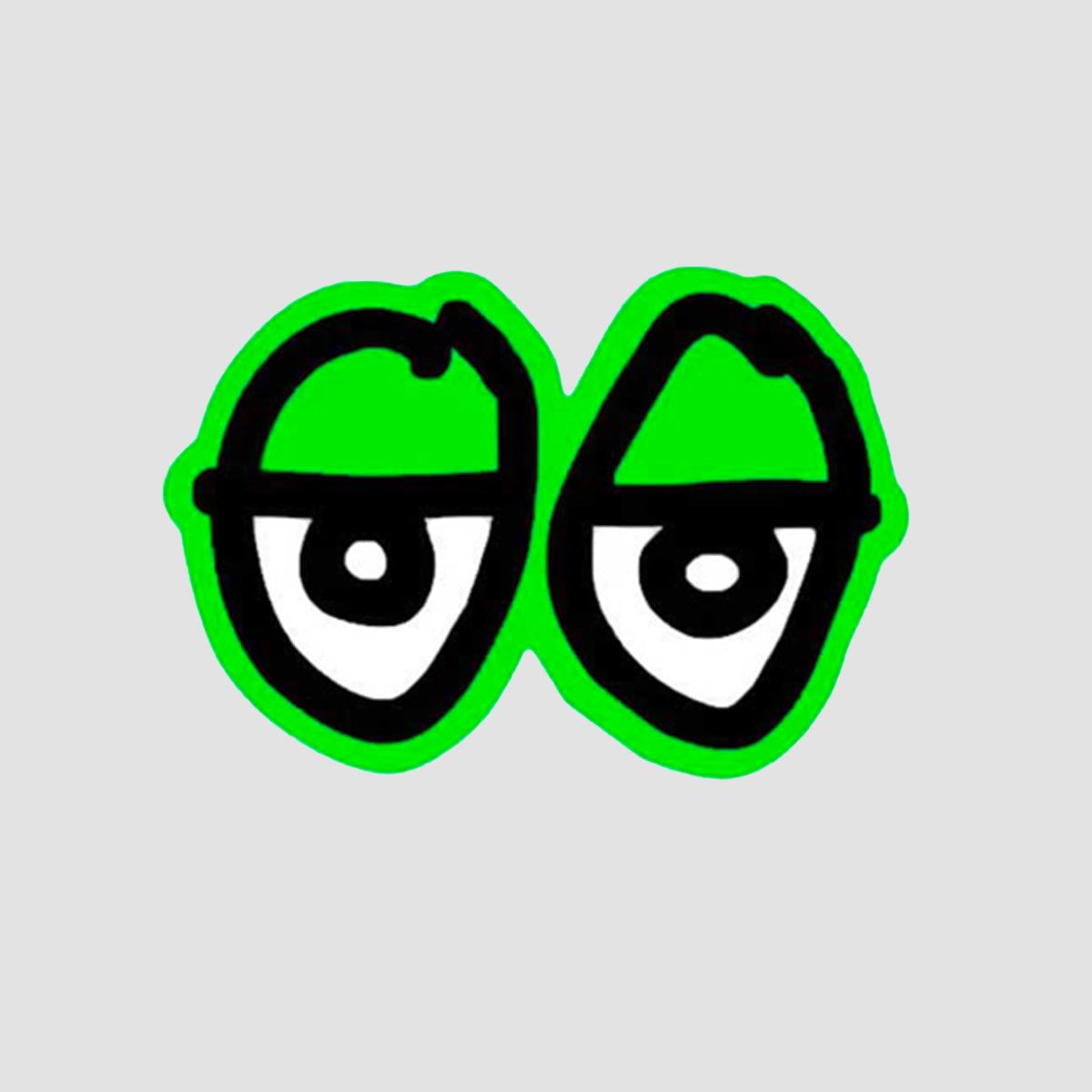 Krooked Eyes Diecut Sticker Green 80x60mm