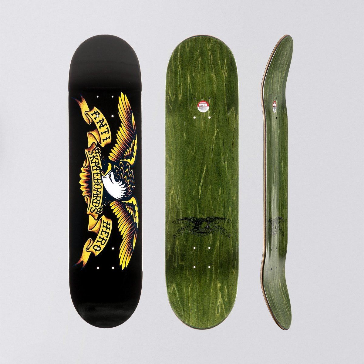 Antihero Classic Eagle Skateboard Deck Black - 8.12"
