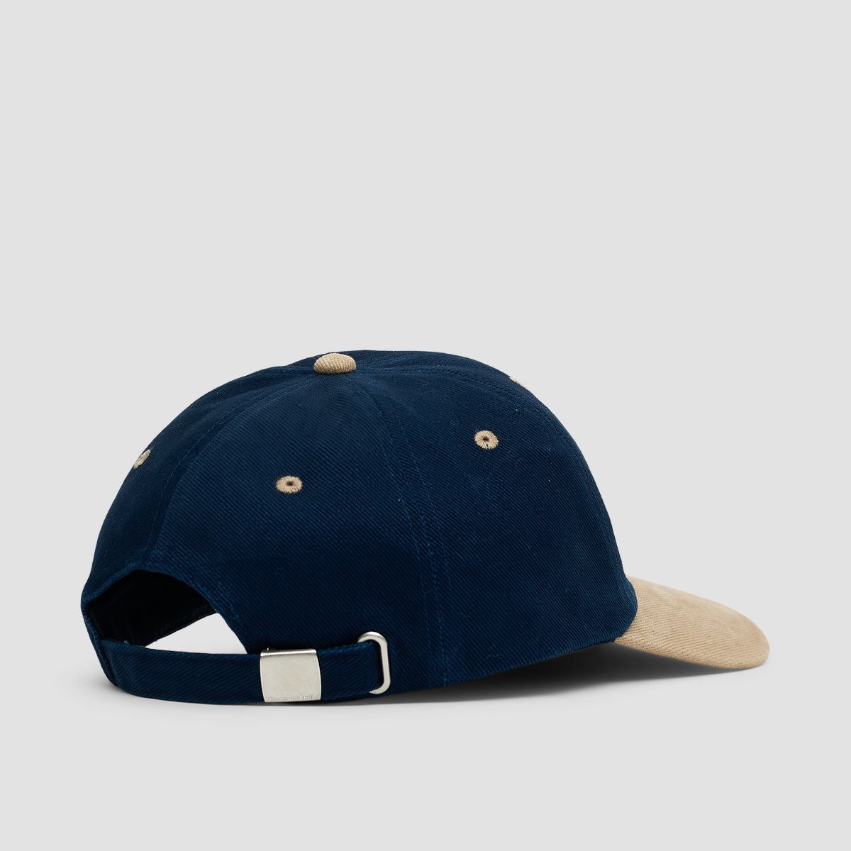 Dungeon Logo Brushed Cotton Cap Navy Taupe/Neon Orange