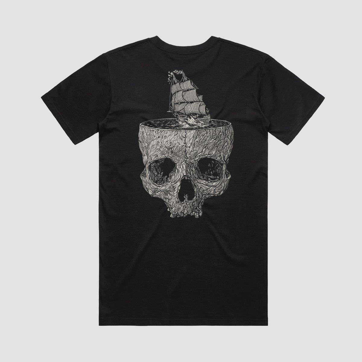 Heathen Stormy Seas T-Shirt Black