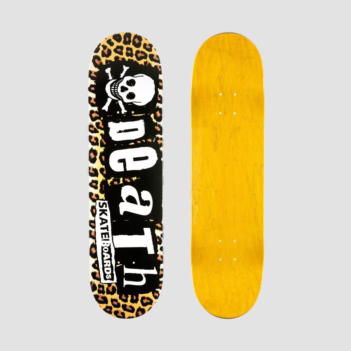 Death Leopard Punk Skateboard Deck - 8.25"