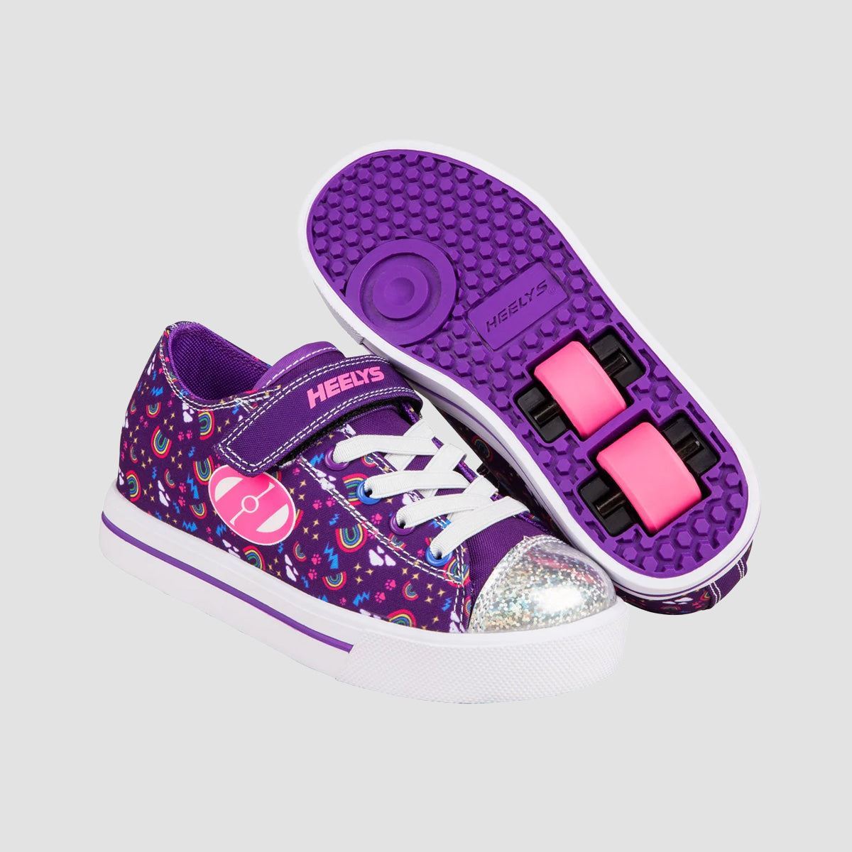 Heelys Snazzy X2 Purple/Multi/Rainbow