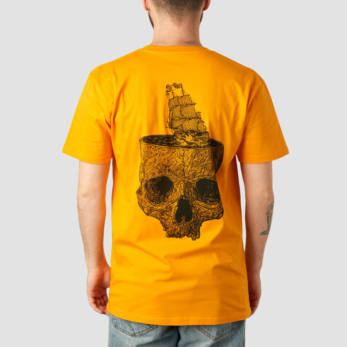 Heathen Stormy Seas T-Shirt Gold