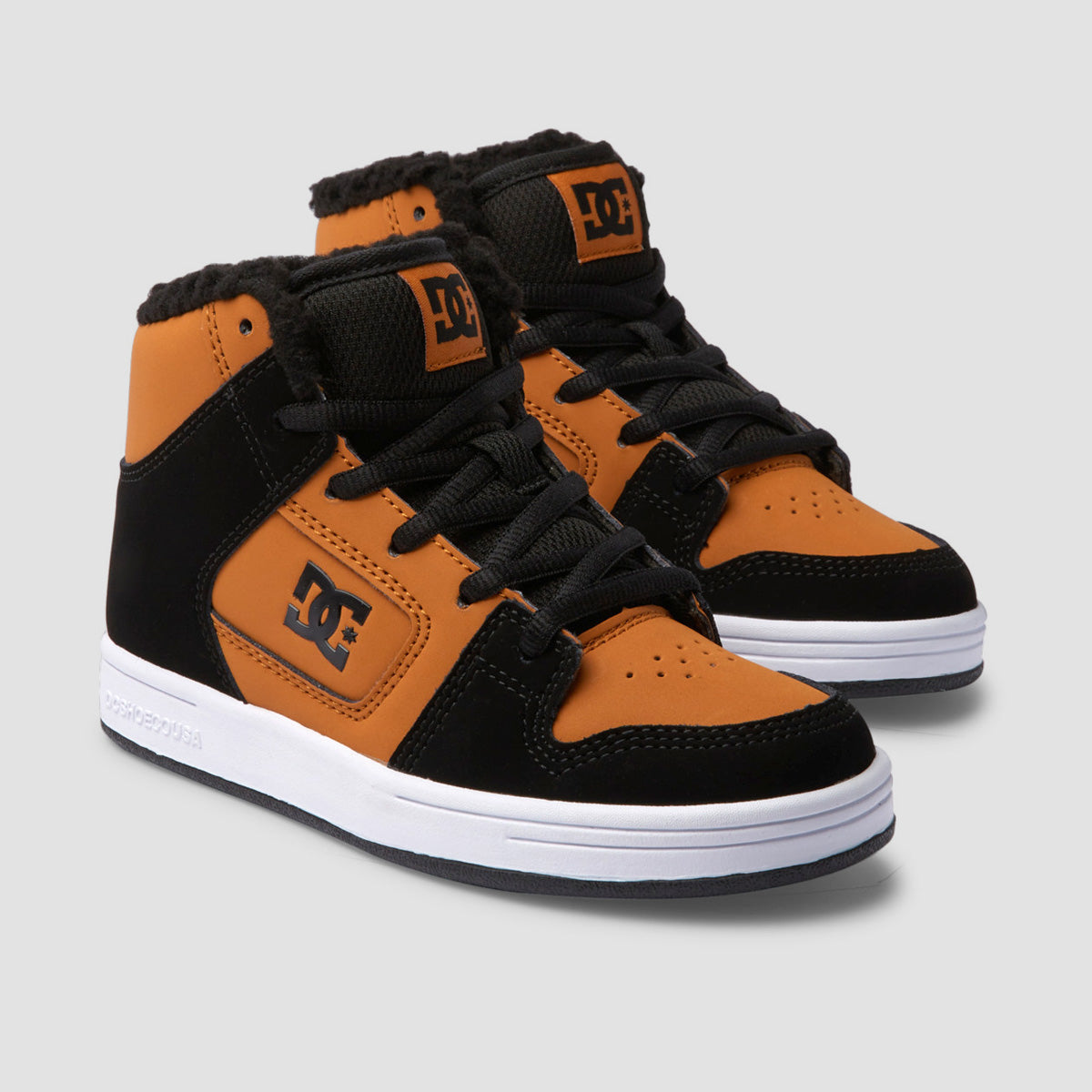 DC Manteca 4 Hi WR High Top Shoes - Wheat/Black - Kids