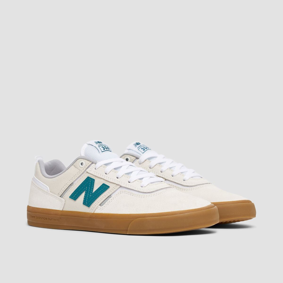 New Balance Numeric Jamie Foy 306 Shoes - Sea Salt/Green