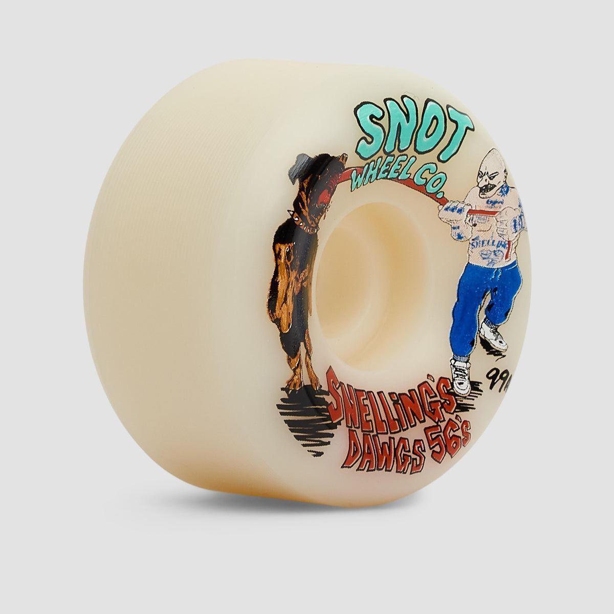 Snot Snellings Big Dawg Conical 99A Skateboard Wheels Raw 56mm
