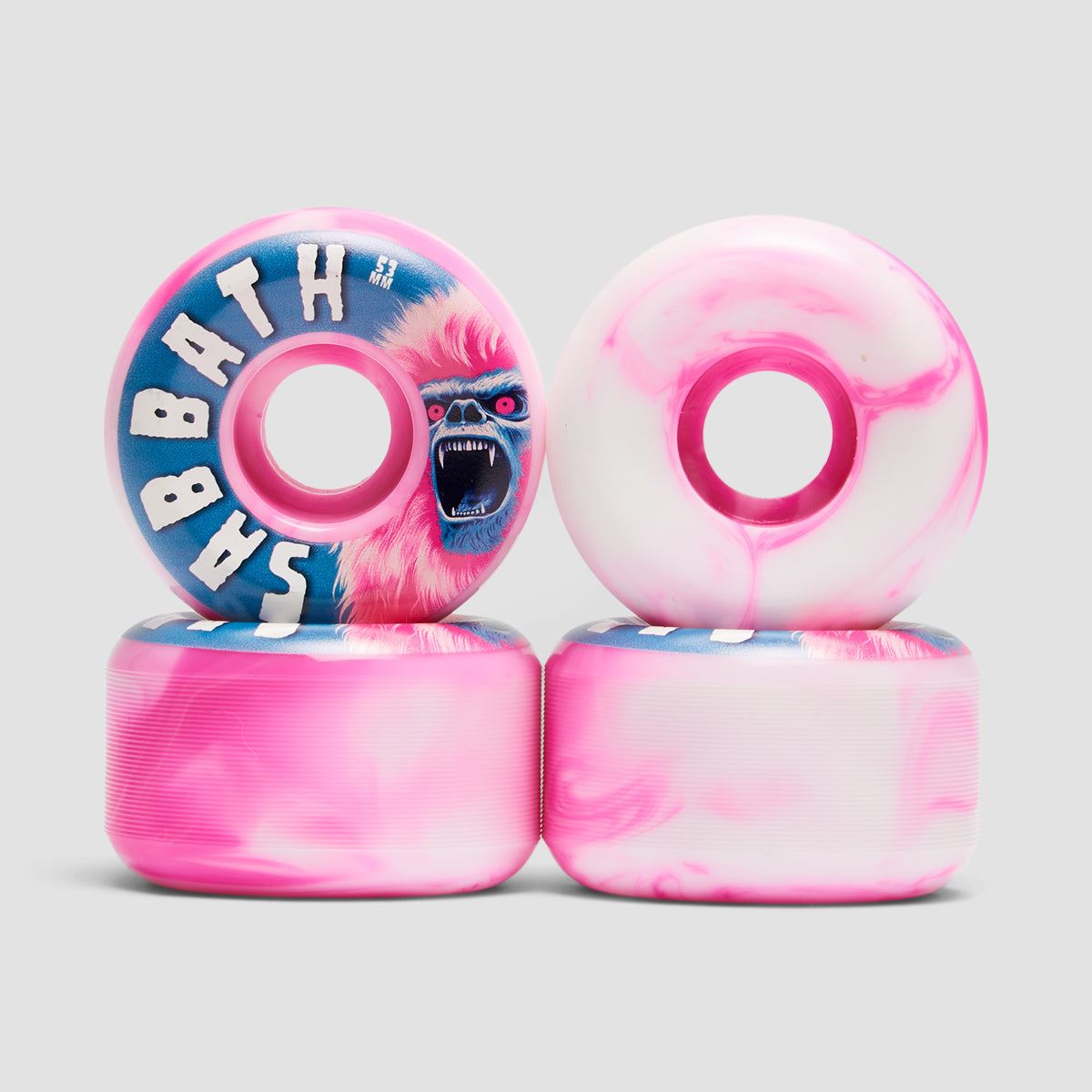 Sabbath Pink Yeti Conical ATU 99A Skateboard Wheels 53mm