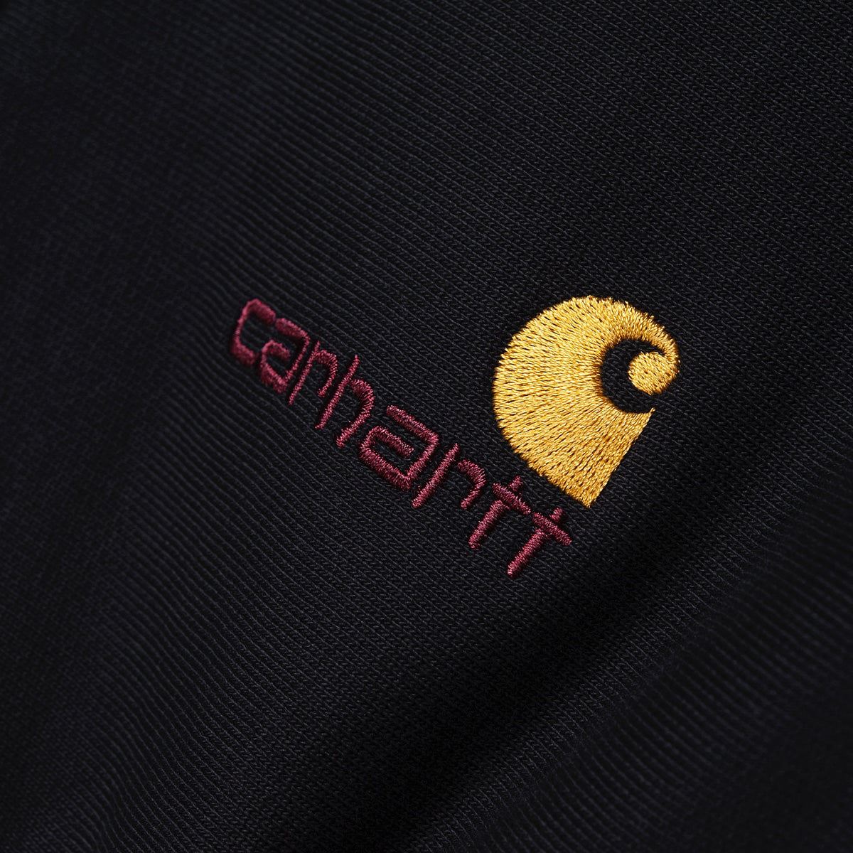 Carhartt WIP American Script Half Zip Sweatshirt Black