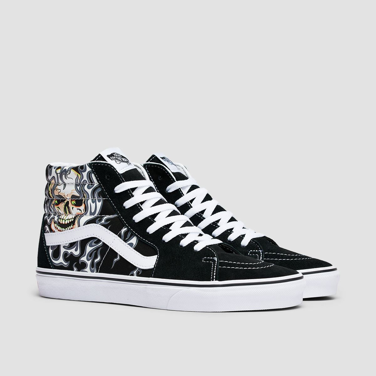 Vans high top on sale skulls