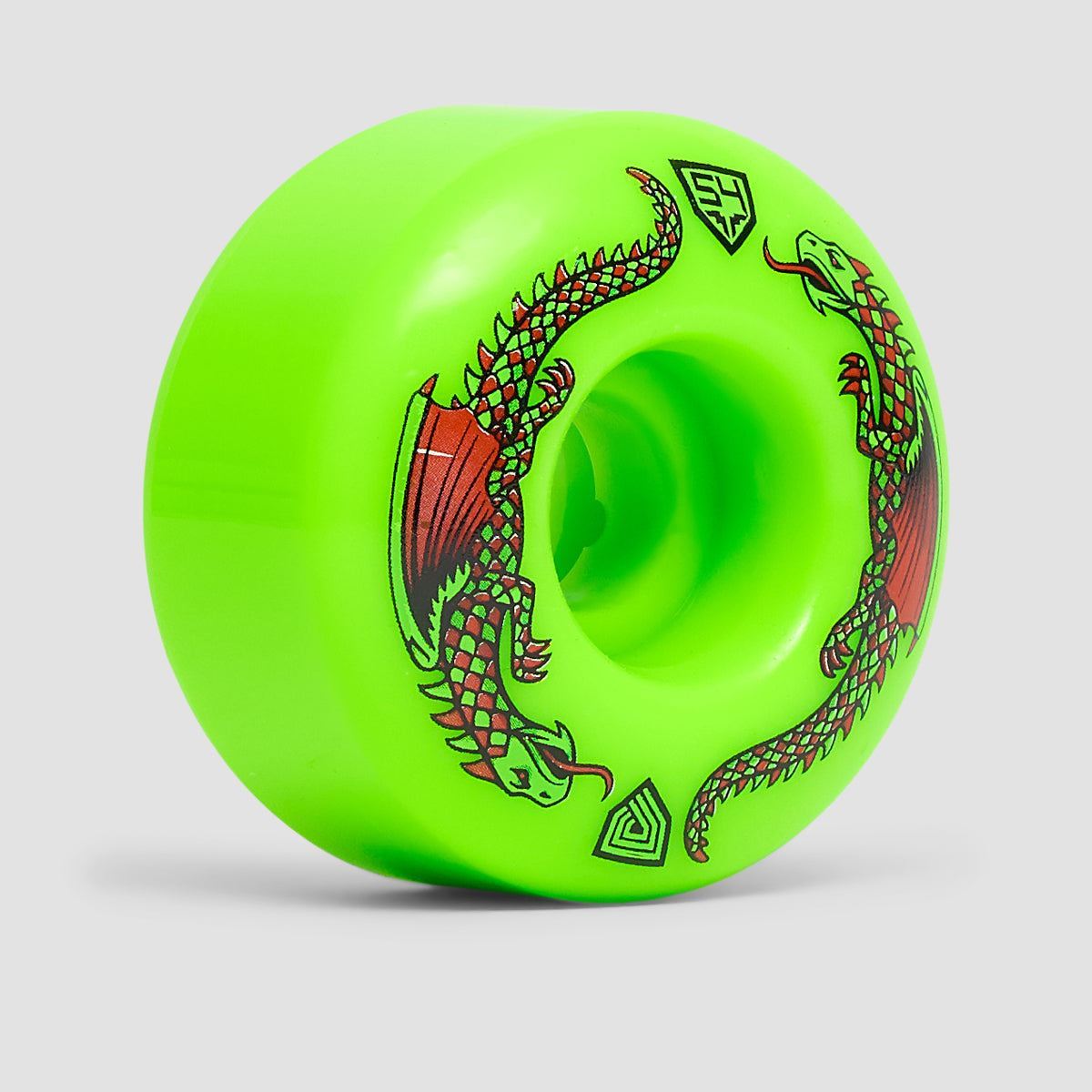 Powell Peralta Dragon Formula 93A Skateboard Wheels Green 54x34mm