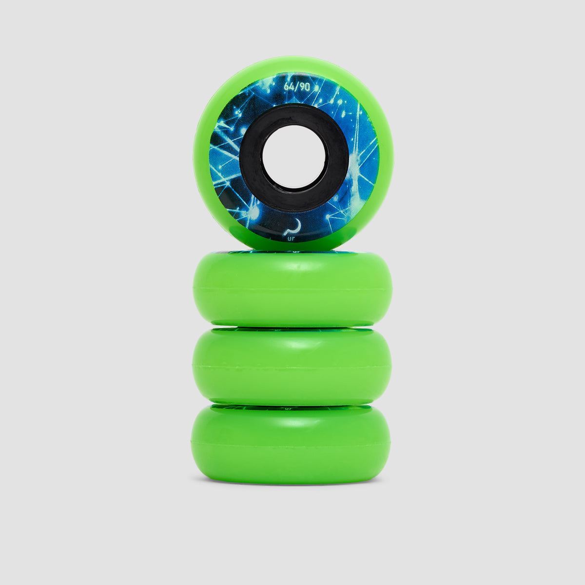 Ground Control UR Constellation 90A Aggressive Inline Wheels Green 64mm