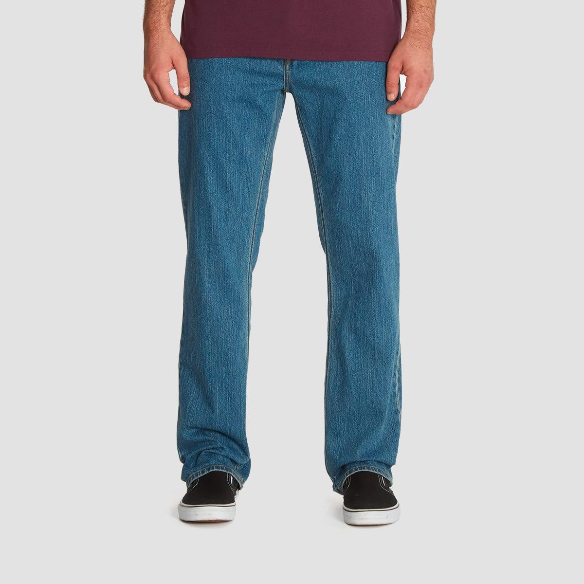 Volcom Solver Modern Straight Fit Jeans Old Town Indigo